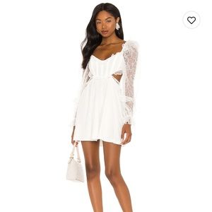 For Love & Lemons X Revolve Cutout Mini Dress White